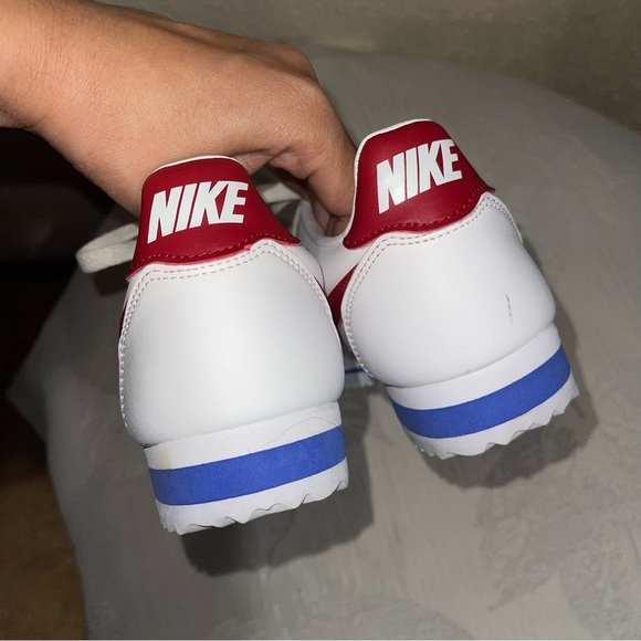 Nike | Womens Classic Cortez Premium White Red And Blue Size: 6.5 - Picture 5 of 7